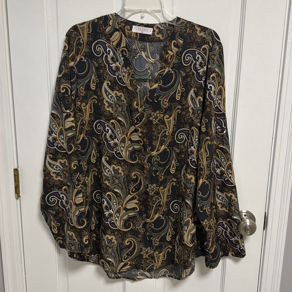 Size xxl long sleeve women’s blouse